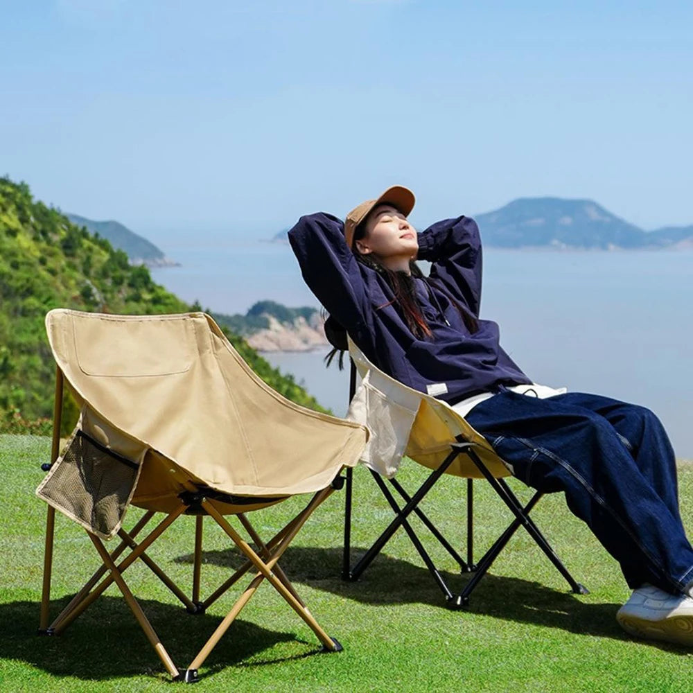 Portable Folding Moon Chair – Ultralight Camping & Picnic