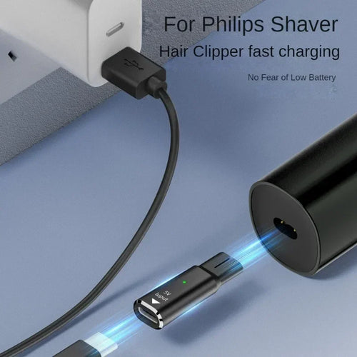 15V HQ8505 Type-C Shaver Adapter for Philips Norelco Trimmer Shaver Charging Adapter Oasis Select