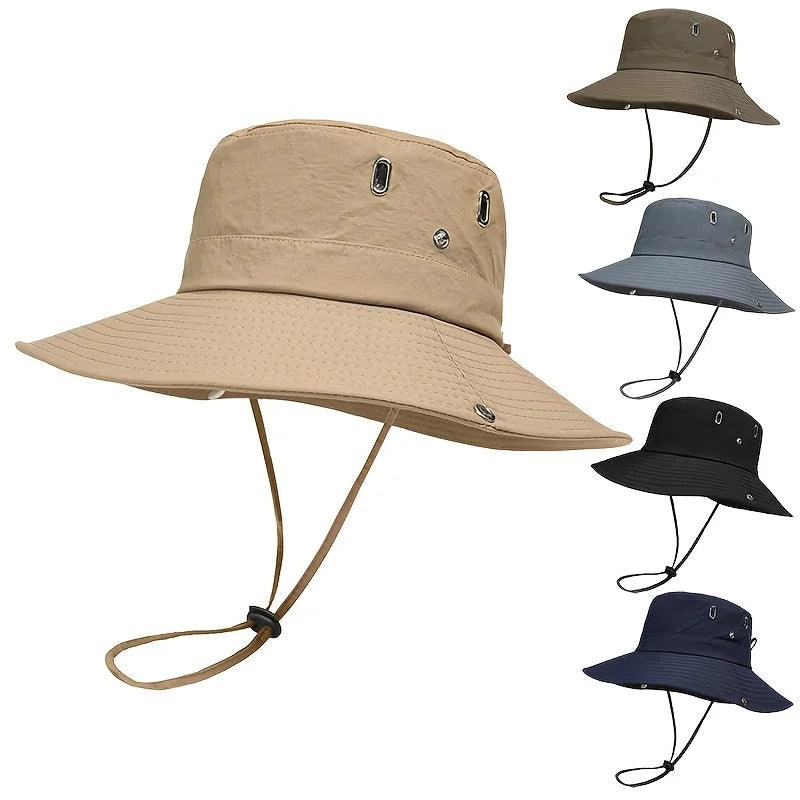 Men and women multi-purpose outdoor sun hat set of 4 pieces. Sun protection, foldable, suitable for hiking, fishing and camping. Oasis Select