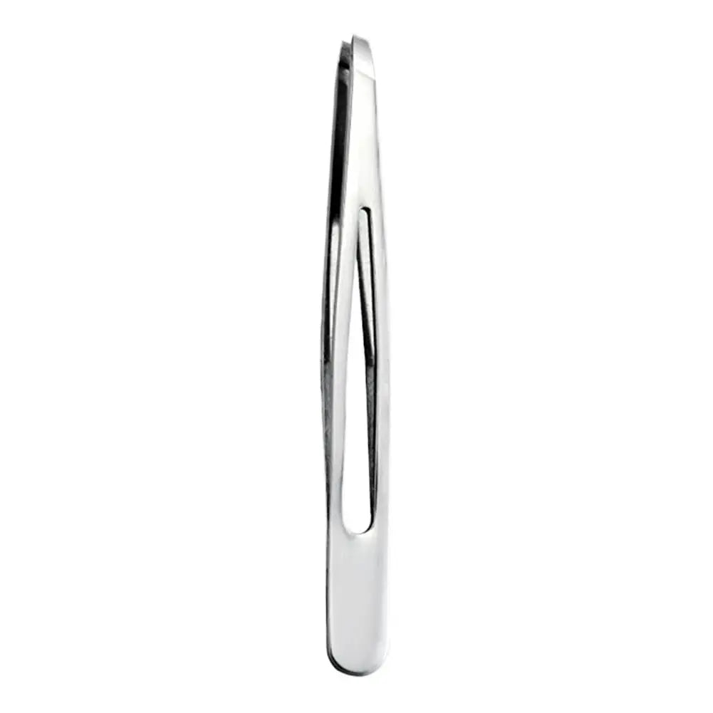 Stainless Steel Slant Tweezers for Eyebrows, Facial Hair, Ingrown Hair Removal, Slant and Point Tip Tweezers for Women and Men Oasis Select B