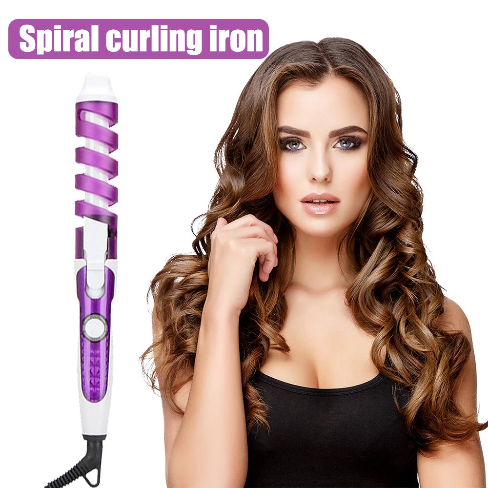 Anti-Scald Ceramic Curling Wand,Portable Curling Iron,Automatic Spiral Hair Curler for Women,Detangle Scald-Free Fast Heating Ro Oasis Select