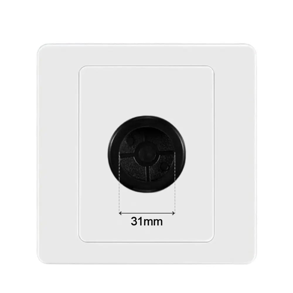 86-Type Wall Blank Panel with Rubber Pad & Cable Outlet Hole