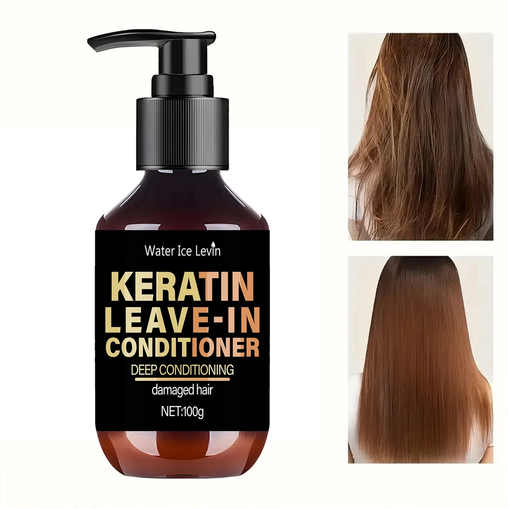 Keratin Leave-In Conditioner with Biotin & Collagen - Repairs Damaged Hair for Deep Moisture, Softness & Shine, Hair Treatment. Oasis Select