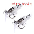 Luminous Shrimp Silicone Artificial Bait Simulation Soft Prawn With Hooks Carp Wobbler For Fishing Tackle Lure Carp Oasis Select 20 black with hooks