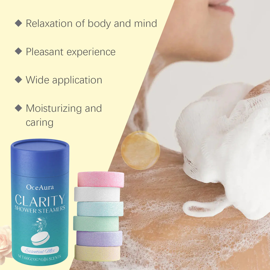 Aromatherapy Shower Tablet Relieve Fatigue Gently Cleanses Moisturizes Skin Long-lasting Fragrance Light Skin Aromatherapy Oasis Select
