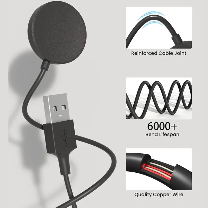 Magnetic Charger for Samsung Galaxy Watch 7 Ultra FE 6 5 Pro Fast Charging USB C For Samsung Watch 4 3 2 1 Universal Charging Oasis Select