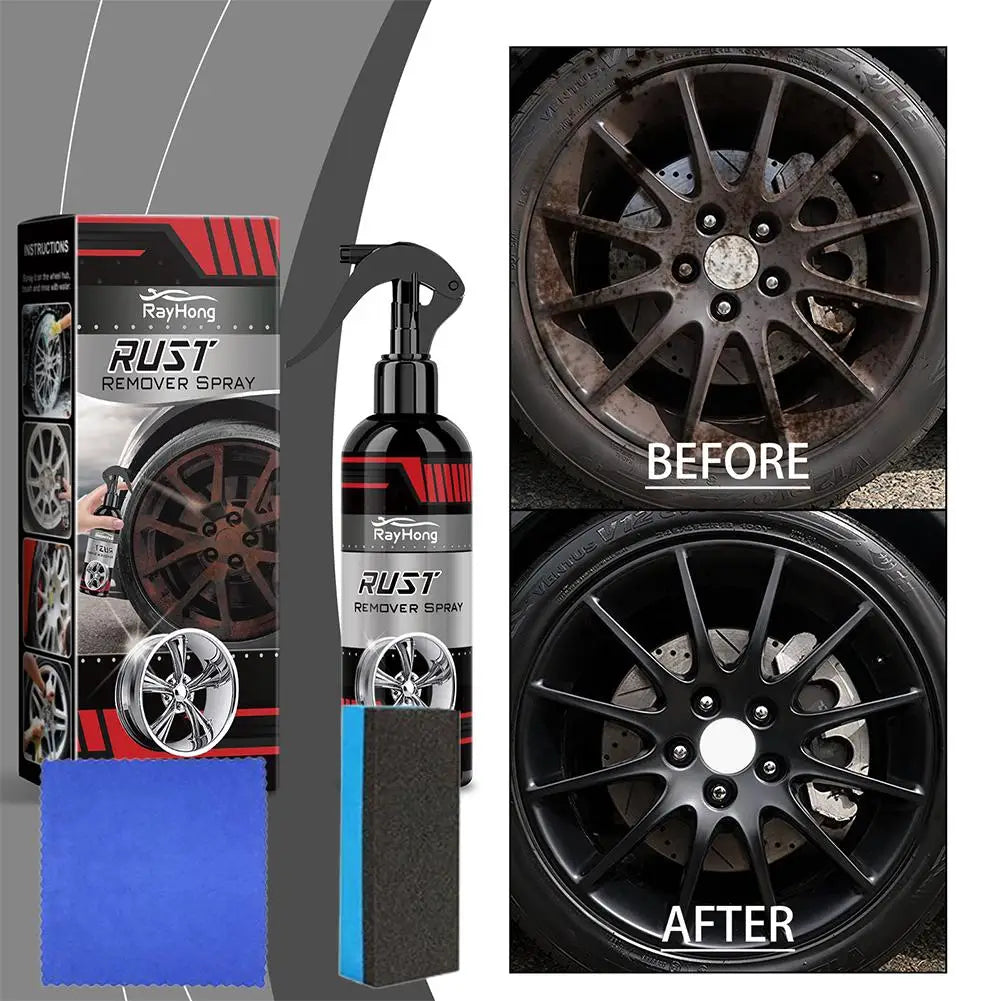 Universal Rust Remover Revitalizing Spray for Car Wheels Metal Surfaces Strong Decontamination Smooth Reliable Oasis Select