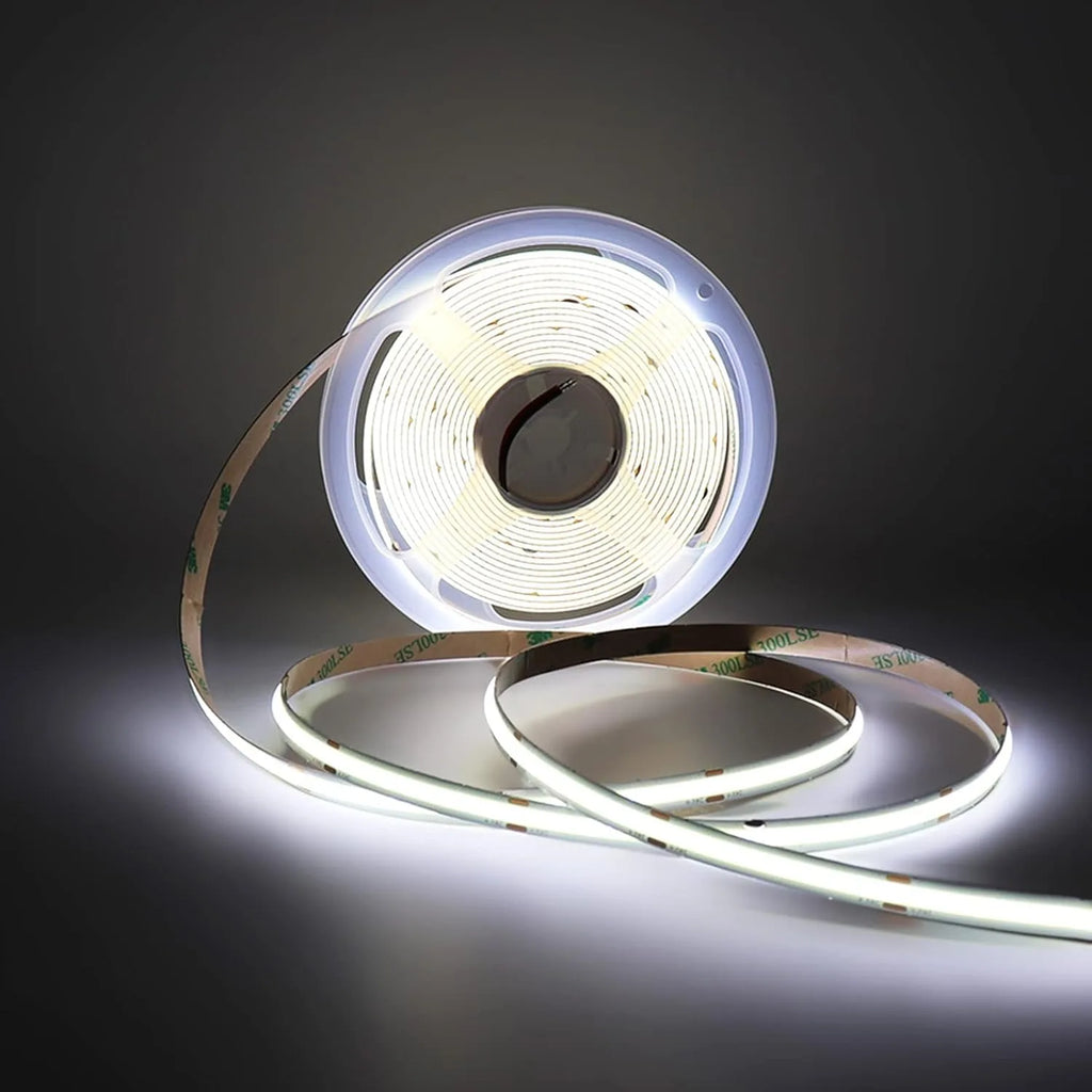 DC 12V 24V 8MM COB LED Light Strip Room Decoration 320LEDs/m Led Tape High Density Flexible 3000K 3500K 4000K 6000K Oasis Select