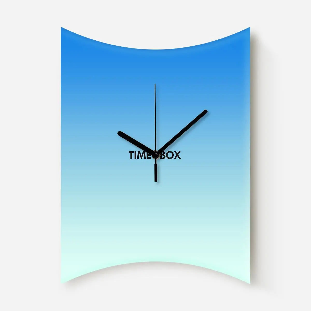 Time Box Modern Creative Living Room Wall Clock Simple Bedroom Decoration Perforated Silent Clock Clocks Wall Home Decor Oasis Select SKY BLUE 25 34CM