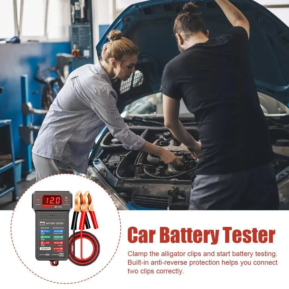 Car Battery Battery Tester Multi-function 12V Battery Start Test Auto Battery Tester Battery Capacity Tester Oasis Select