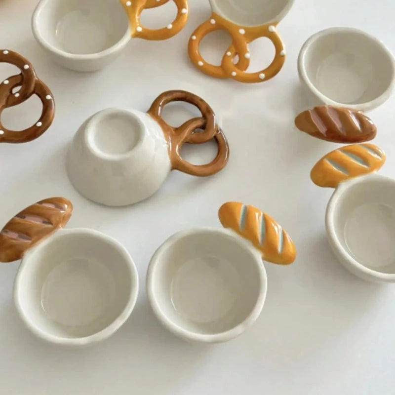 Ceramic Dipping Sauce Dish Creative Theme Restaurant Ceramic Dishes Stick Wrapped Dishes Saline Alkali Dishes Oasis Select