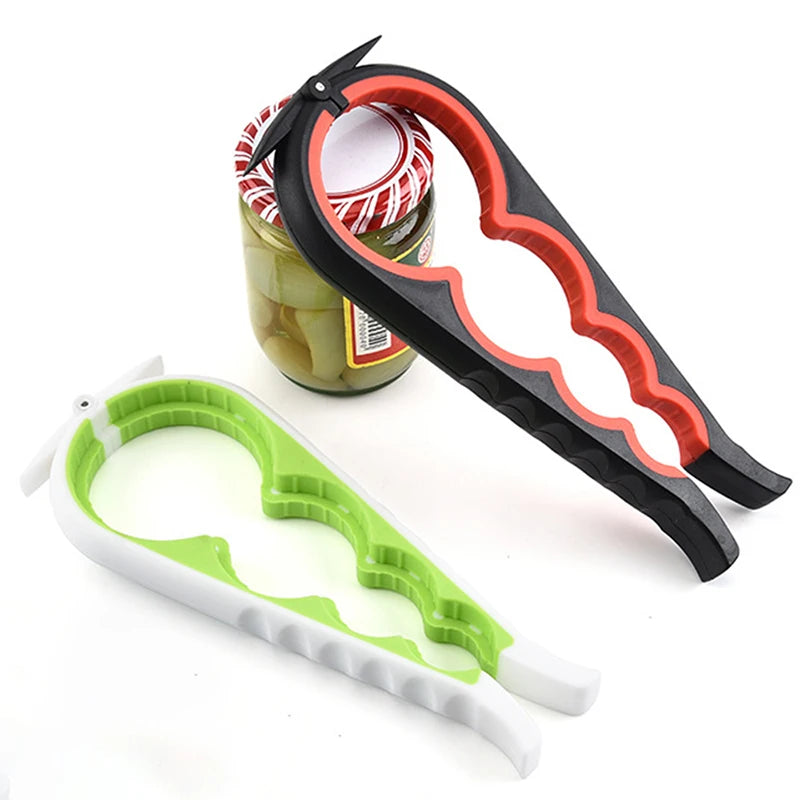 4-in-1 Jar & Can Opener Kit | Ergonomic Anti-Slip Handle
