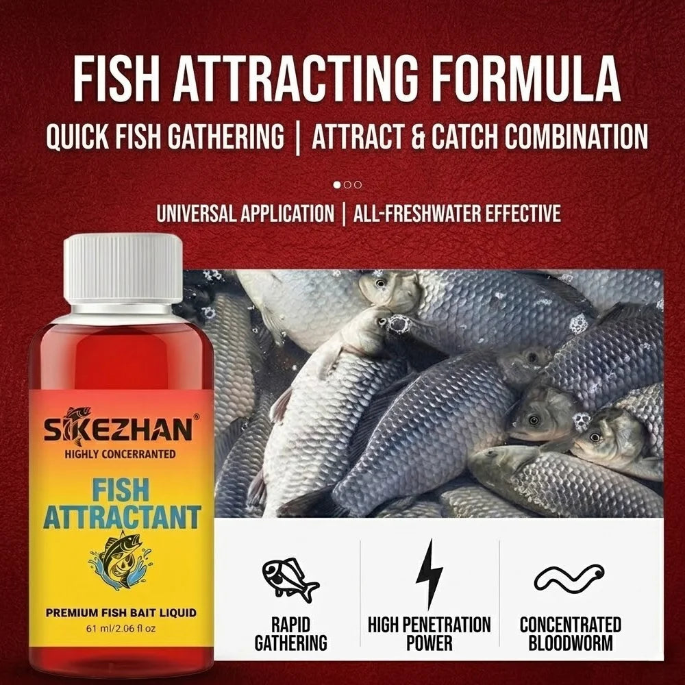 Fast Acting Red Worm Liquid Fish Attractant Concentrated Scent Additive Bait Flavor Lure Enhancer For All Freshwater Carp Bass Oasis Select