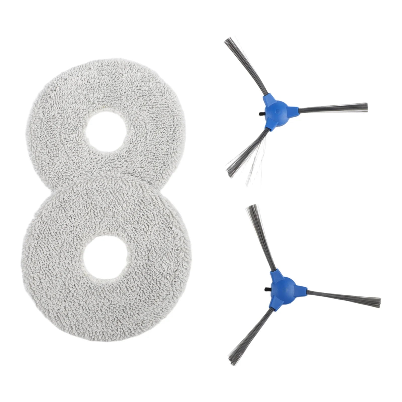 Replacement Side Brush And Mop Pad Kit For Cecotec For Conga M100 Spin AI Robot Vacuum Cleaner Efficient Corner Cleaning Parts Oasis Select