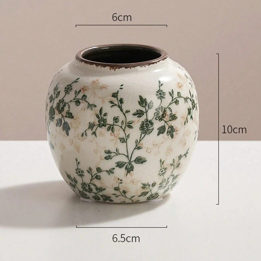 Ice Cracked Ceramic Vase Handmade Vase Bohemian Art Home Decoration Living Room Office Decoration Dried Flower Display Vase Oasis Select s