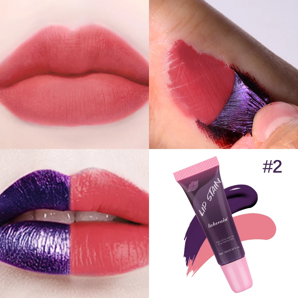 Peel Off Lip Stain Waterproof Resistant Lipsticks Cheap Lip Gloss Matte Tick for Lips Labios Inks Tattoos Makeup Ink Tint Oasis Select