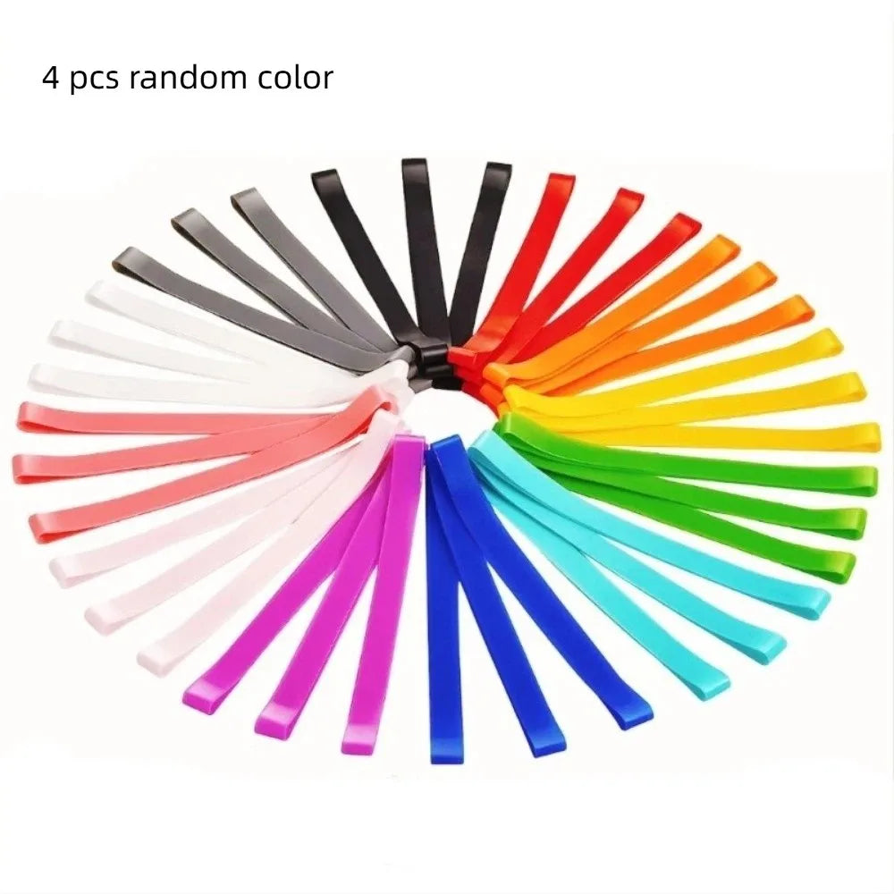 4 pcs Windproof Beach Towel Clips Colorful Silicone Towel Holder Bands Break-Resistant Multi-functional Stretchable Bands Cruise Oasis Select 4Pcs Random Color