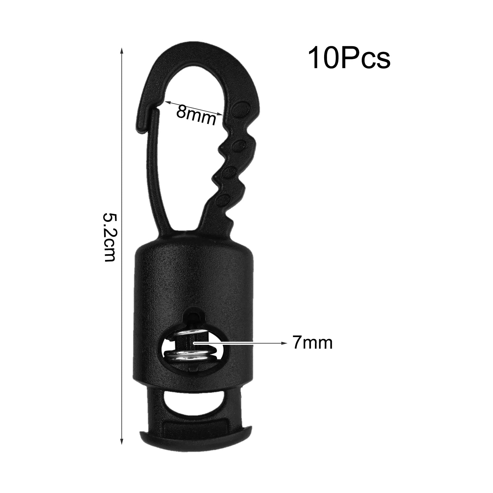 10pcs Camping Tent Wind Rope Clip Tent Hooks Camping Caravan Awning Tent Wind Rope Clamp Tent Clip Windproof Outdoor Tools Oasis Select