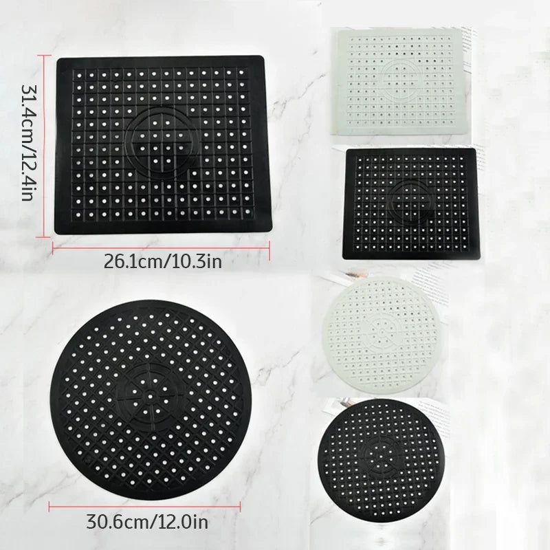 Quick Drying Sink Pad Sink Protector Kitchen Table Anti Slip TPR Sink Mat Dishes Heat Insulation Protector Bathroom Accessories Oasis Select