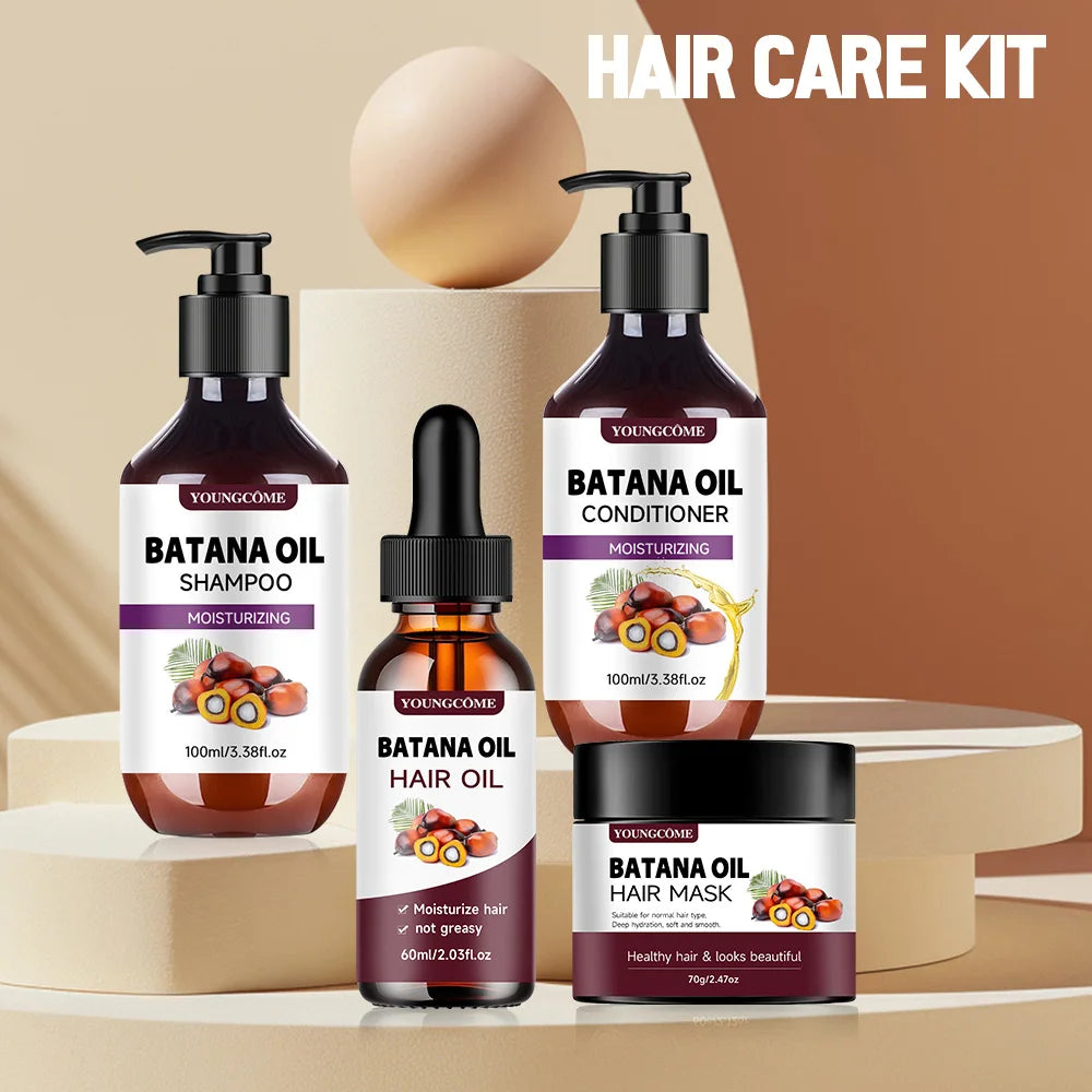 Batana Oil Hair Care Kit – Shampoo, Mask & Keratin Conditioner Hair Care Kit Oasis Select