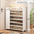 Multi-functional Folding shoe rack installation-free integrated dustproof large-capacity storage shoe rack Oasis Select White L