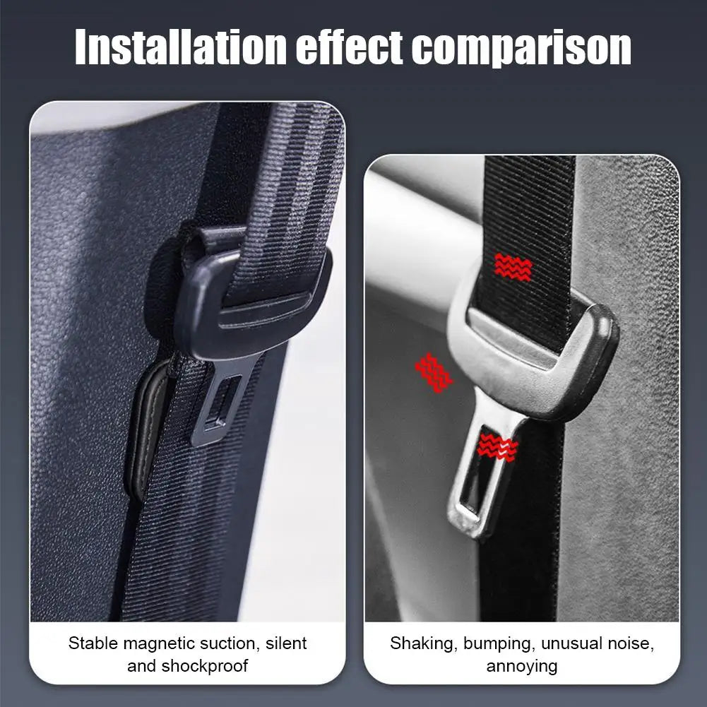 Magnetic Seat Belt Clip Holder – Aluminum Alloy Fixing Stopper
