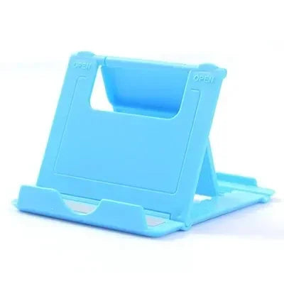 1/2/3Pcs Phone Desk Stand For Mobile Phone Tripod For iPhone Xsmax 12 13 Pro Huawei Xiaomi Mi 9 Plastic Foldable Desk Holder Oasis Select Sky Blue
