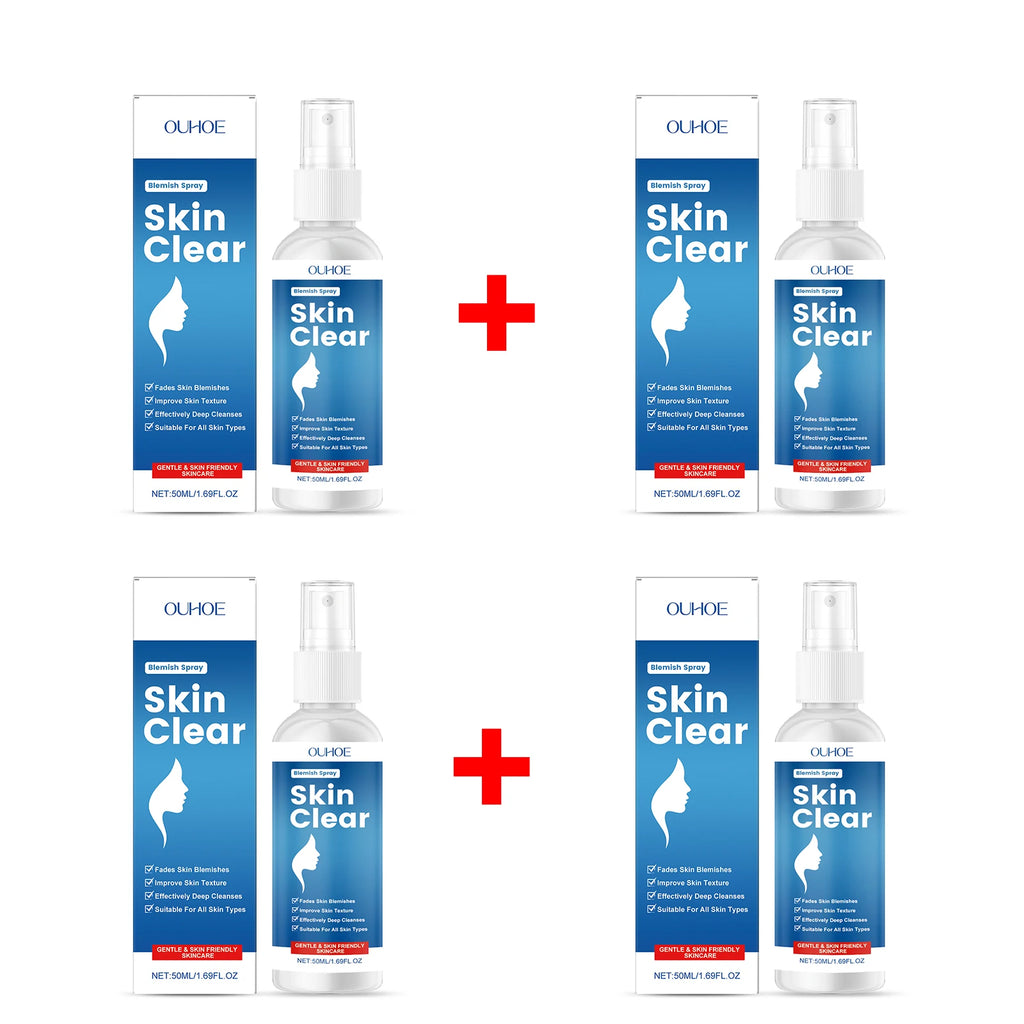 Blemish Spray Fade Acne Spots Improves Rough Skin Skin Clear Spray Gentle & Non-irritating Moisturizing Nourishing Skin Care Oasis Select 4pcs