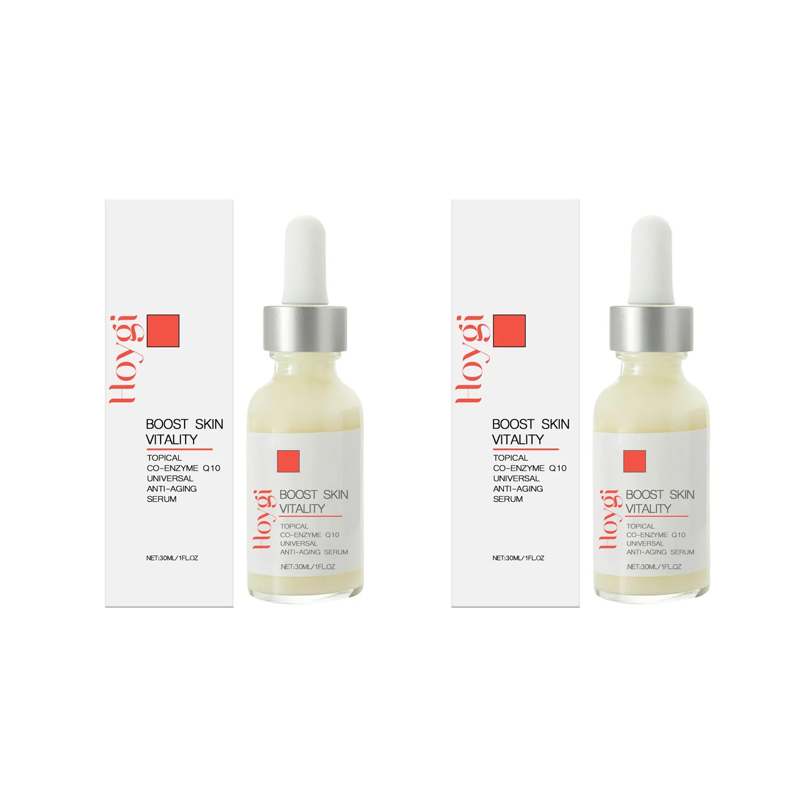Face & Neck Firming Serum Deep Nourish Fade Fine Lines Lifting Tighten Skin Topical Co-Enzyme Q10 Universal Anti-Aging Serum Oasis Select 2 x 30ml Boxed