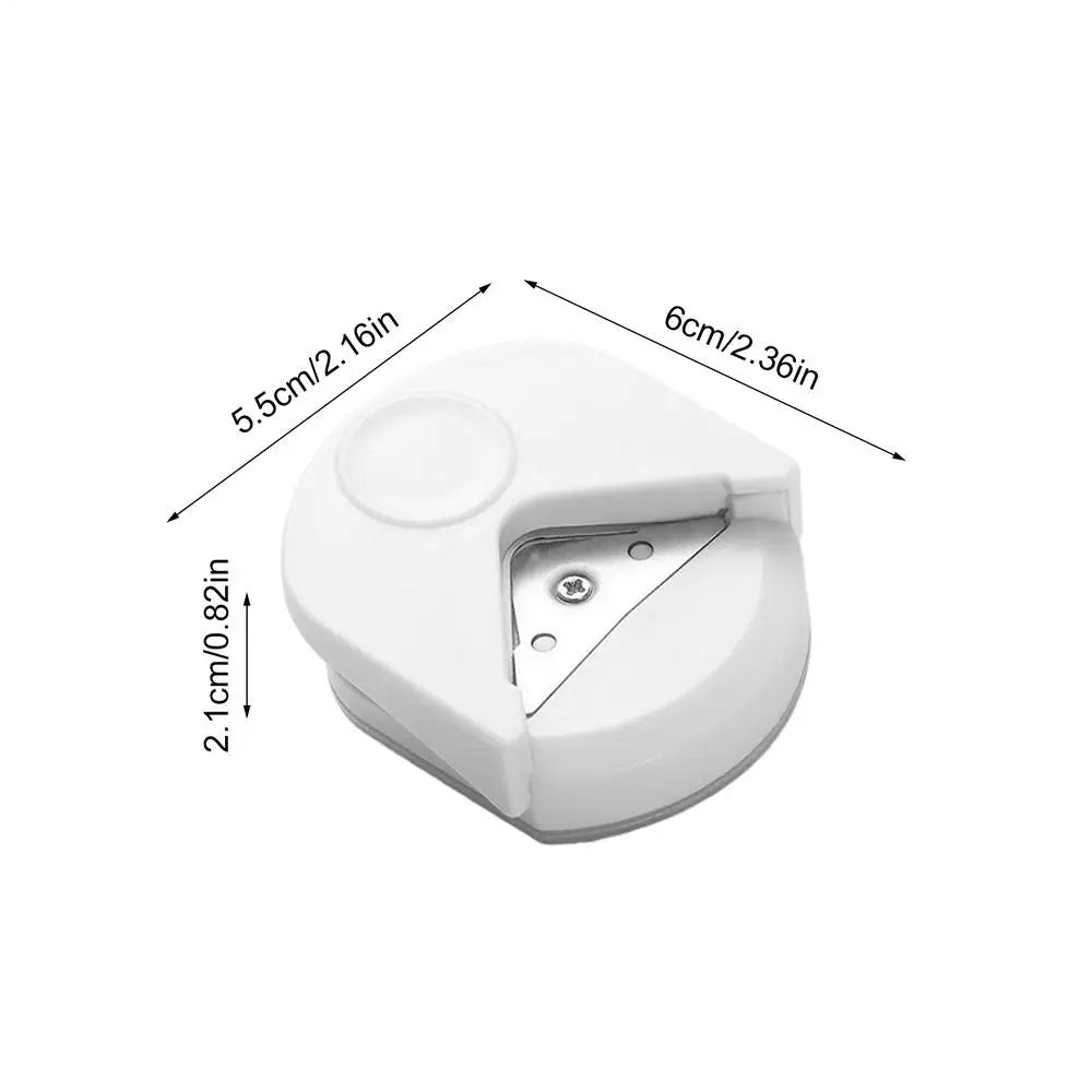 1PC Corner Rounder Punch Paper Portable Trimmer Cutter for Cutting DIY Card Photo Hole Angle Scrapbook Office Craft Tool Oasis Select White