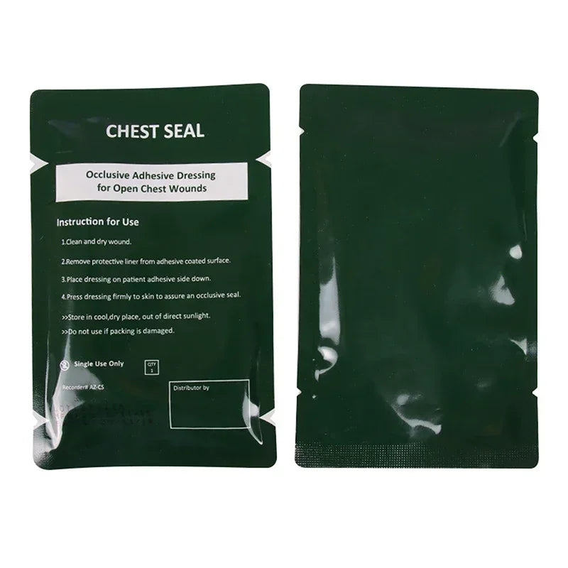 Medical Vent Chest Seal Occlusive Adhesive Dressing For Open Chest Wounds Care Survival Emergency Trauma Sticker First Aid Patch Oasis Select