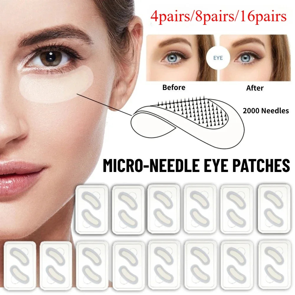 TICHYS Hyaluronic Acid Microneedle Eye Patches | Firm & Brighten