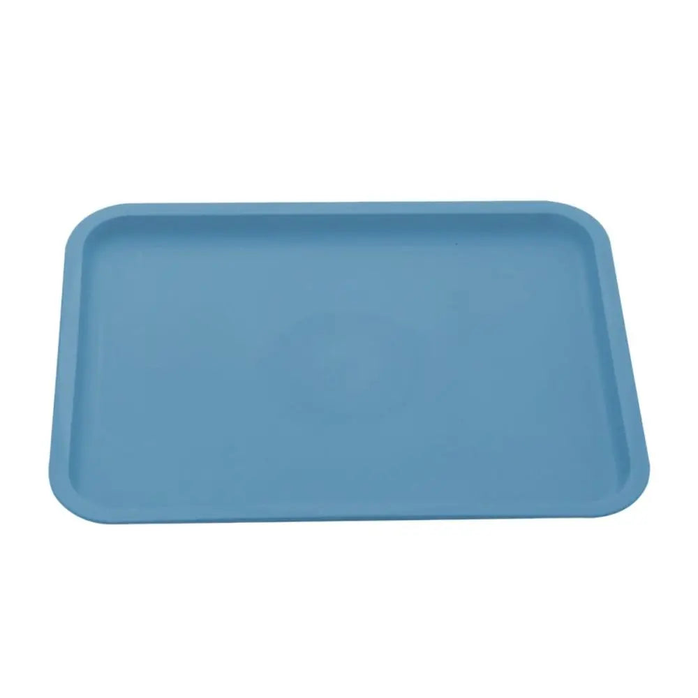 Northern Europe Plastic Storage Tray Multicolor Rectangular Food Bread Pan Hotel Service Tray Dessert Pallet Kitchen Supplies Oasis Select blue