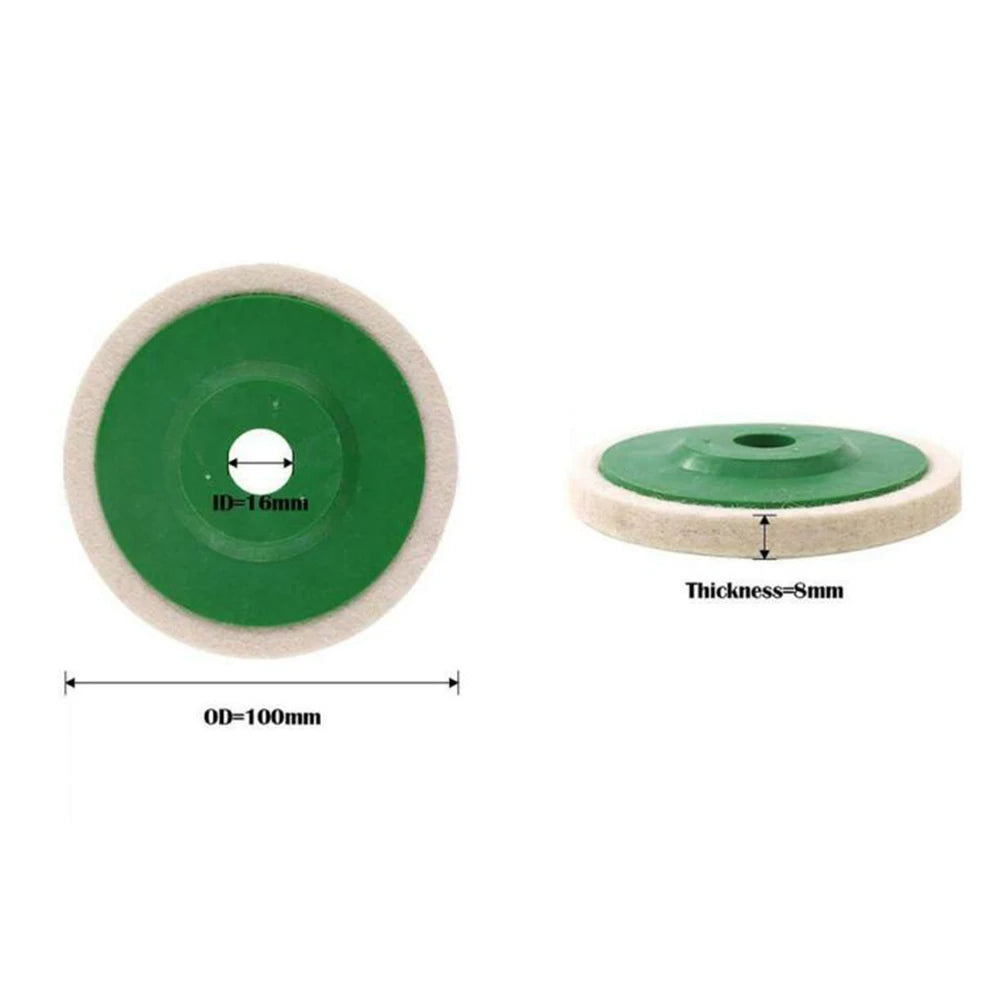 3/10/12pcs Polishing wheels polishing pads grinding discs angle grinder accessories angle grinder wheels, felt polishing discs Oasis Select