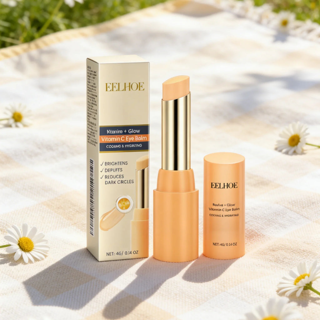 EELHOE Vitamin C Eye Balm Long Lasting Moisturizing Lifting Skin Rejuvenation Deep Nourishment Anti Puffiness Eye Serum Stick Oasis Select