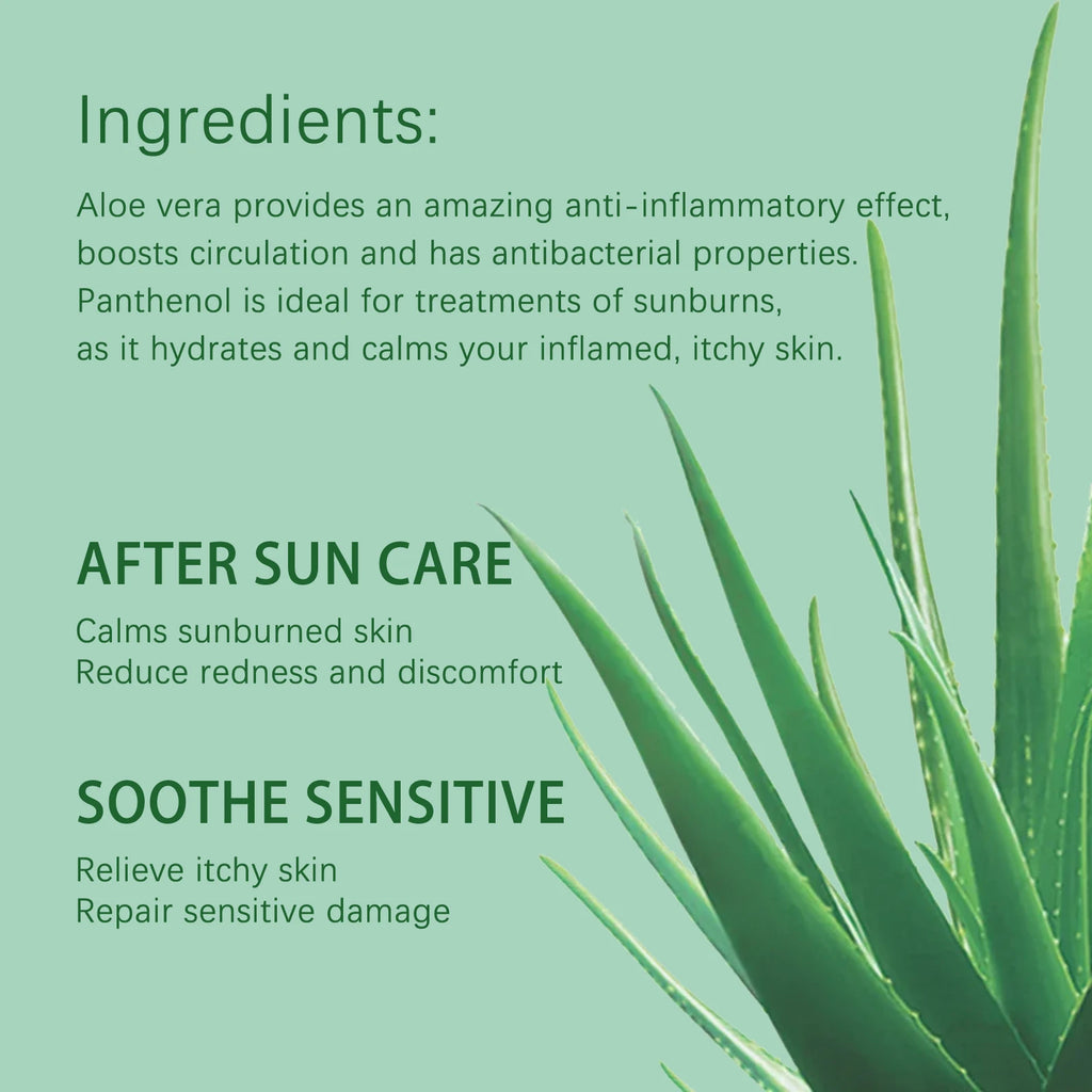 OUOHE Aloe Vera After-Sun Gel – Soothes & Deeply Hydrates Skin After Sun Gel Oasis Select