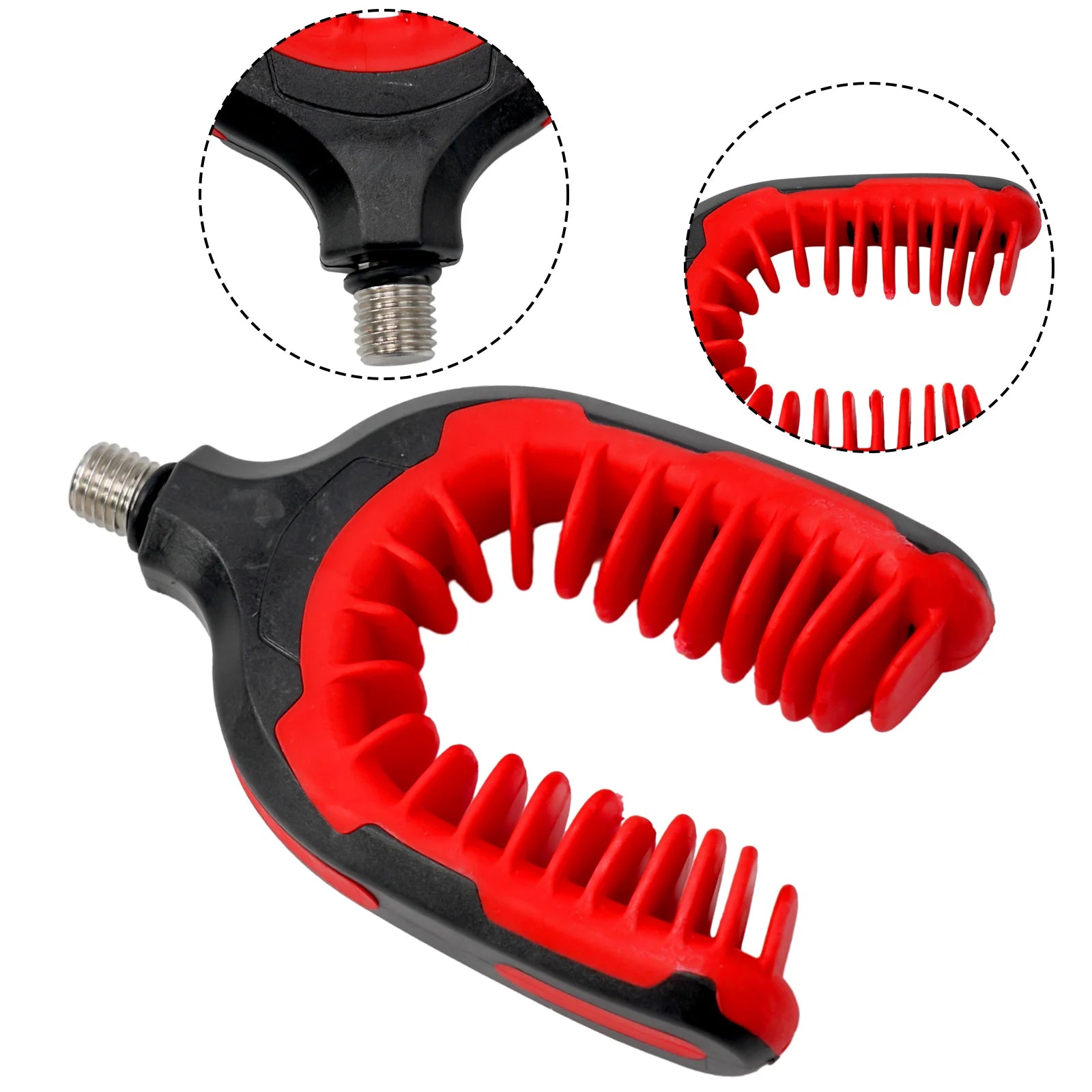Fishing Rod Holder Rest For Holder Head 3/8 Thread 9.8*6.3cm Prevent Slipping Fishing Tackle Gripper Rest Gripper Rod Grips Tool Oasis Select