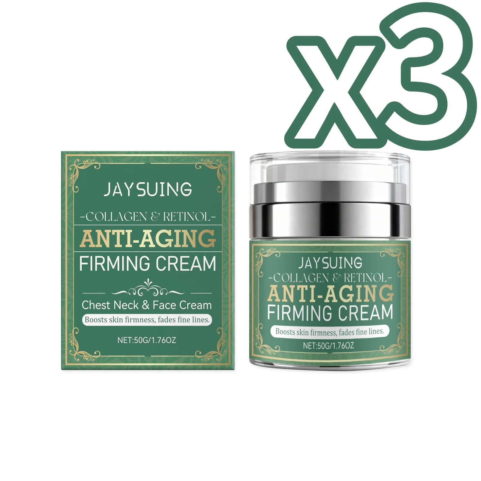 Retinol Centella Firming Face & Neck Cream – Anti-Aging 50g Firming Face Cream Oasis Select 50g Boxed X 3PCS