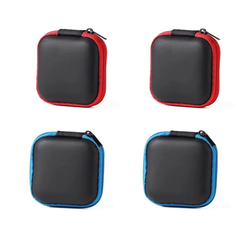 1/4pcs Earphone Protective Bag Box Hard EVA Case Digital Charger Headphone Storage Bag Usb Data Cable Organizer Carrying Pouch Oasis Select 4pcs-Mix 1