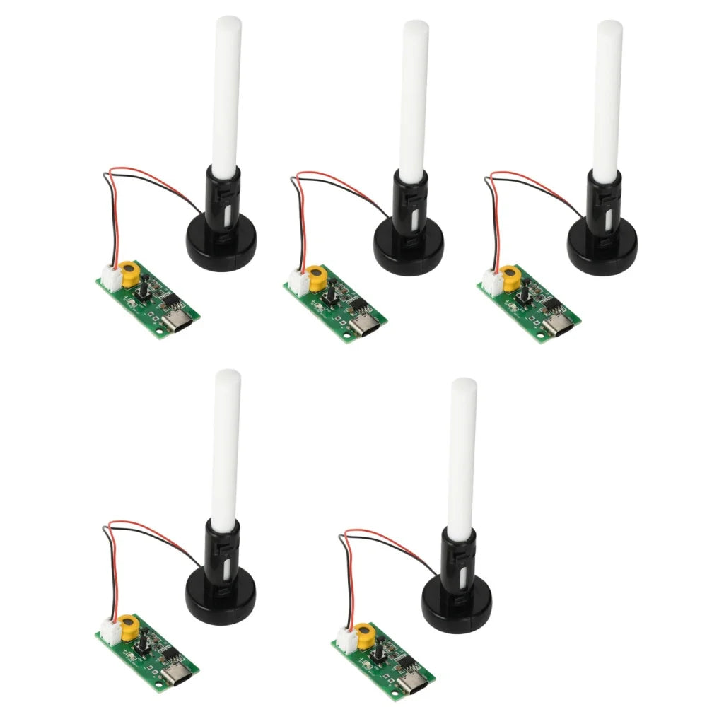 1-5pcs 3 Levels Adjustable Fog Volume Single Spray Humidifier Module Mist Maker and Driver Circuit Board Fogger Atomization Film Oasis Select 5 sets