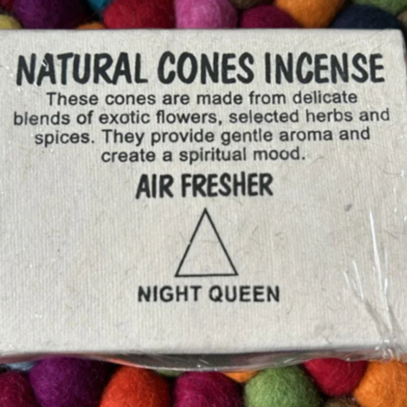 Handmade LotusCone Incense Premium SandalwoodPagoda Aromatherapy for Yoga/Meditation,Natural Home Fragrance Spiritual Cleansing Oasis Select night queen