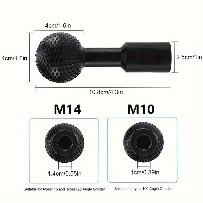 SLADE 10/14mm Sphere Rotary Grinding Head – Wood Carving Bit Rotary Grinding Bit Oasis Select