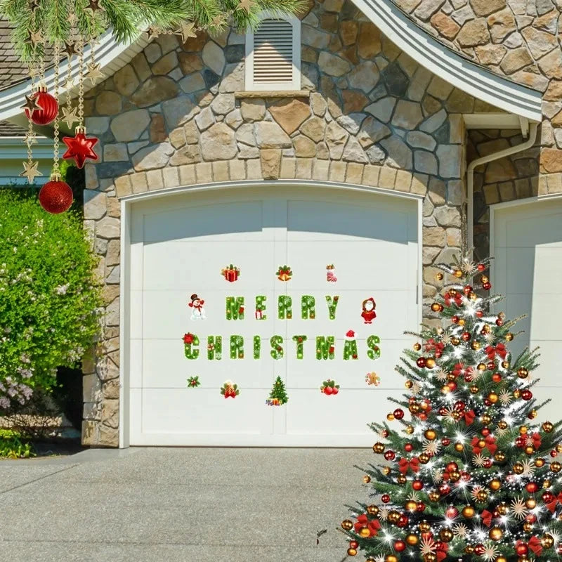 Christmas Magnetic Refrigerator Garage Door Car Body Decoration Festive Atmosphere Christmas Home Decoration Oasis Select