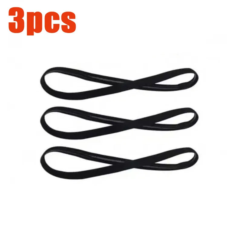6/3Pieces Solid Thick Non-Slip Elastic Sports Outdoor Headbands Hair Headbands Exercise Hair Bands Sweatbands for Women for Men Oasis Select 3pcs black