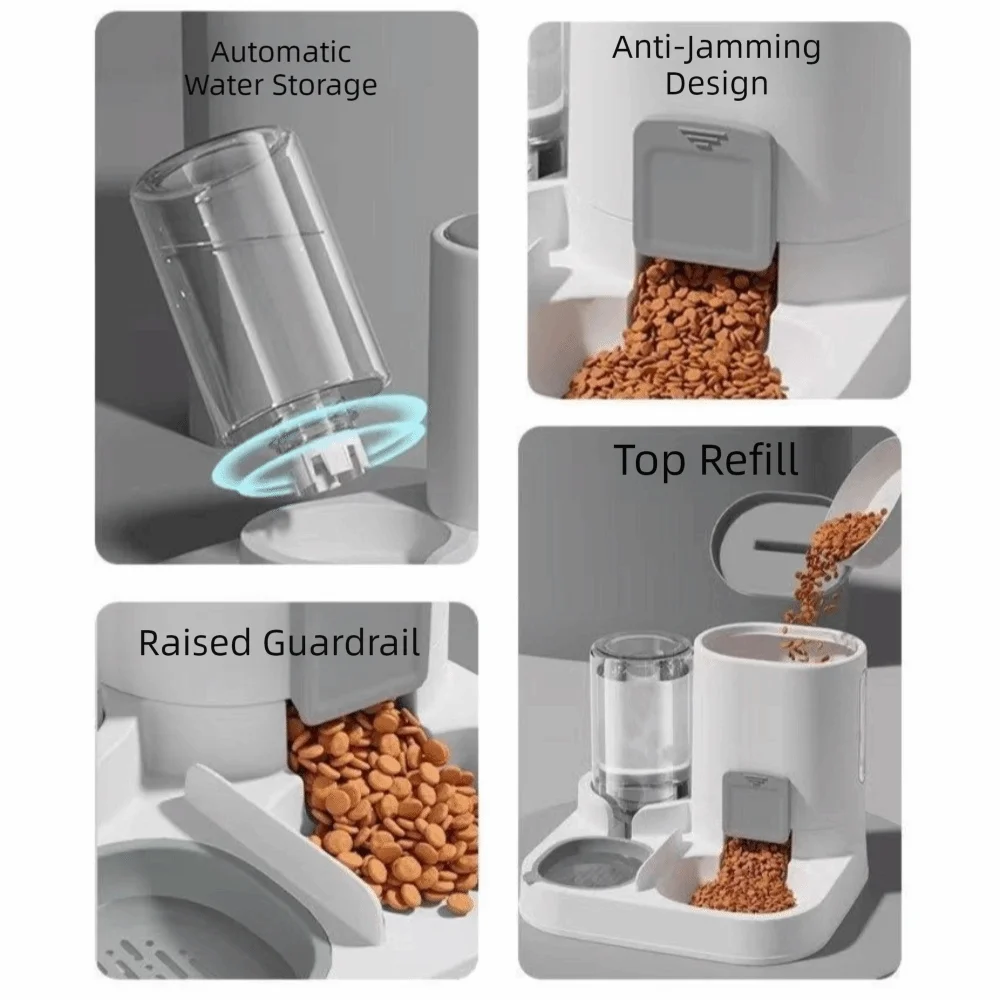 2-in-1 Automatic Dog Feeder & Water Dispenser | Large Capacity Automatic Pet Feeder Oasis Select