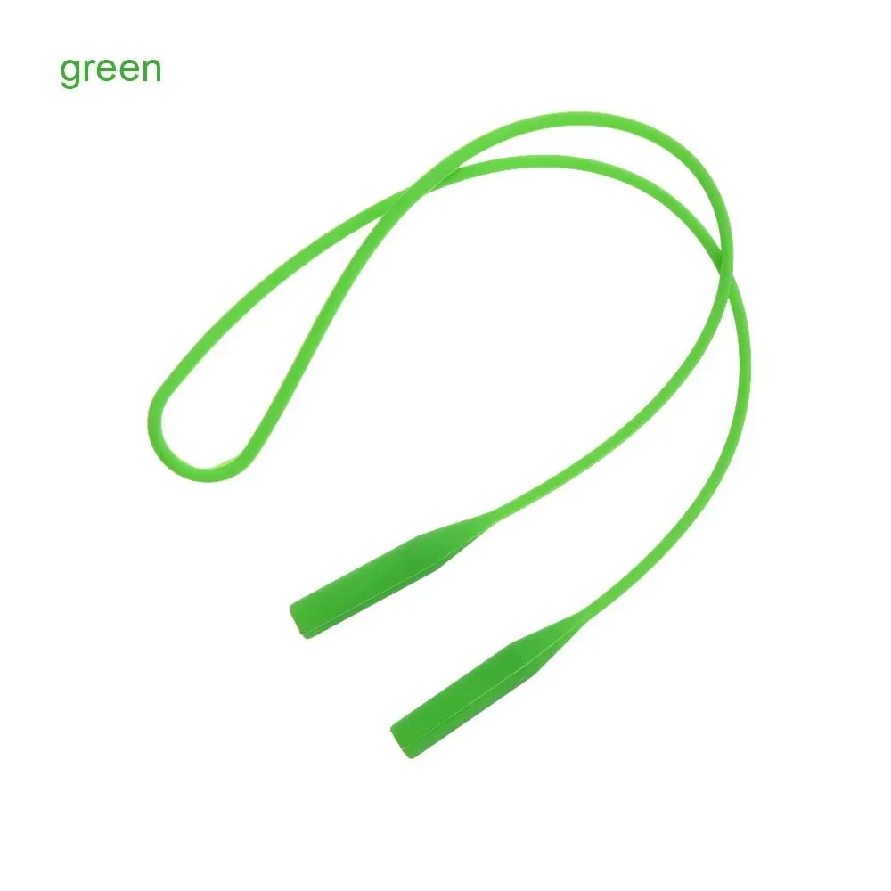 1/2pcs Eyeglasses Strap Glasses Sunglasses Chain Sports Band Cord Holder Elastic Anti Slip String Ropes Elastic Glasses String Oasis Select Green