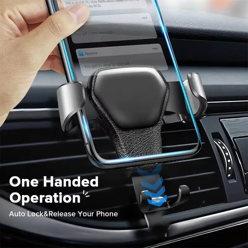 1/2/3/4pcs Car Phone Holder Bracket Gravity Mobile Mount Cellphone Stand Accessories For IPhone For Samsung For Huawei Stand Oasis Select