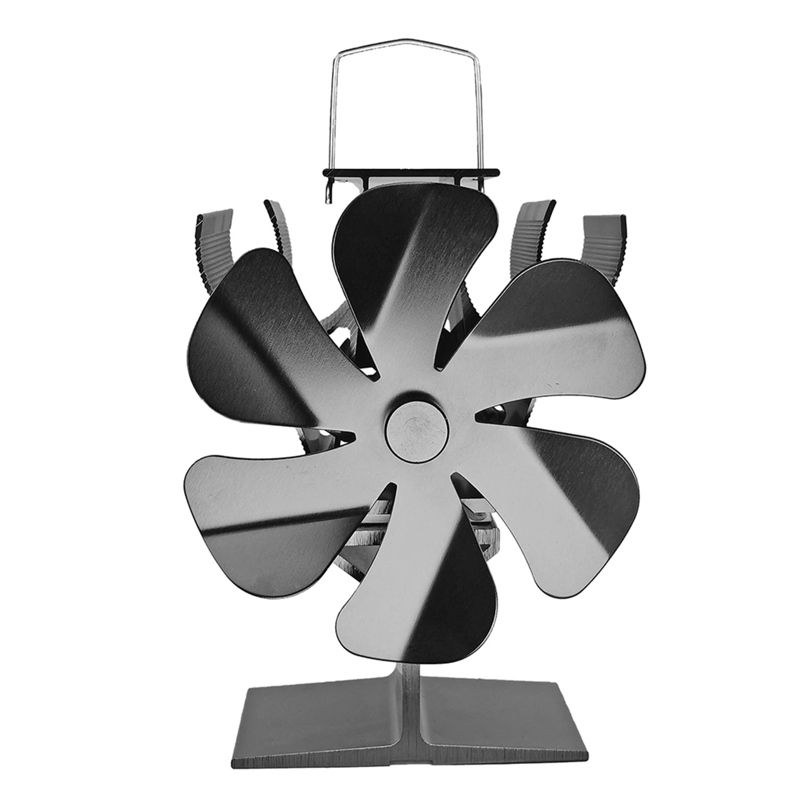 6-Blade Heat Powered Wood Burning Stove Fan | No Electricity