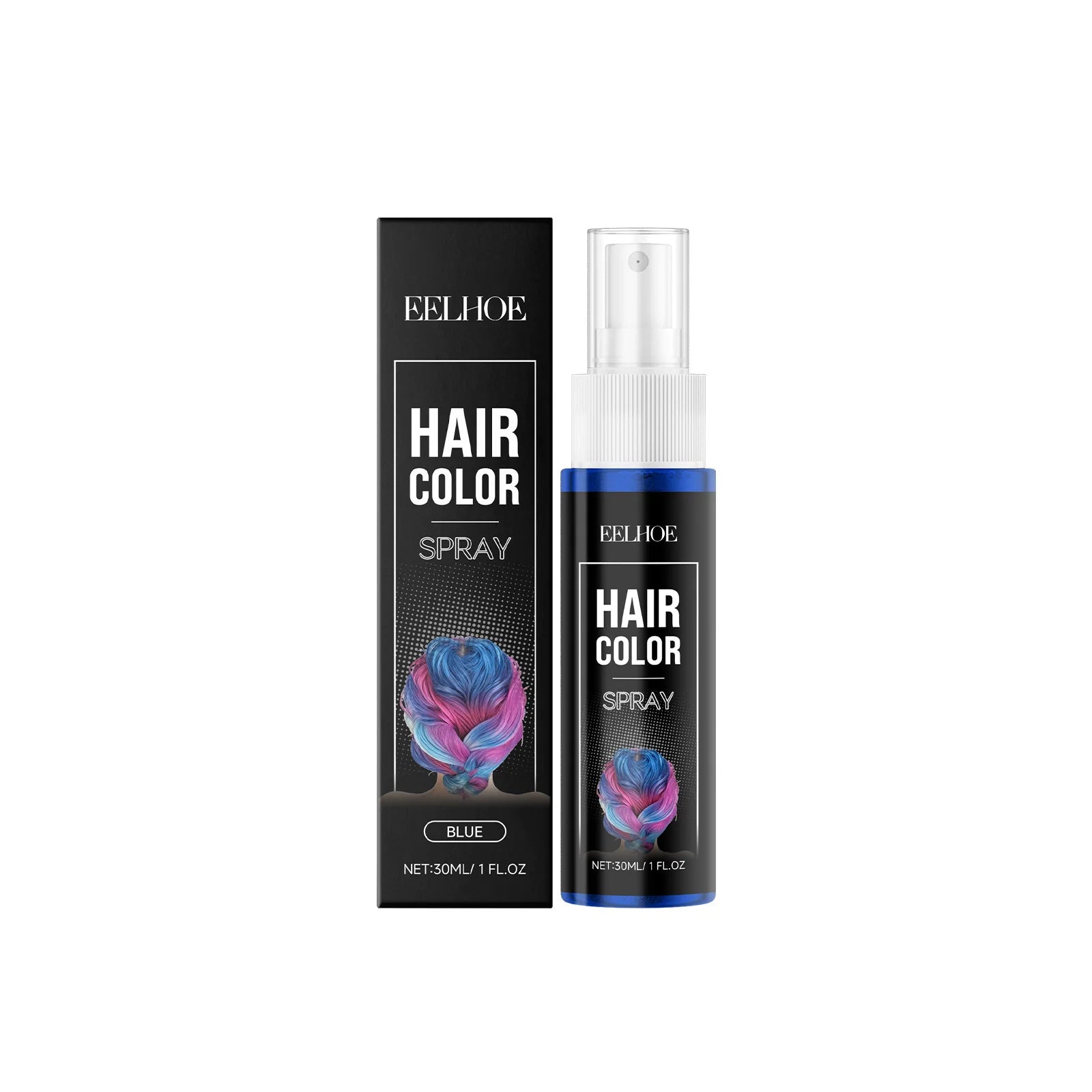 Hair Color Spray Temporary Hair Dye Purple Instant Color Washable Party Cosplay Hair Styling Root Touch Up Costume Wig 30ml Oasis Select Blue