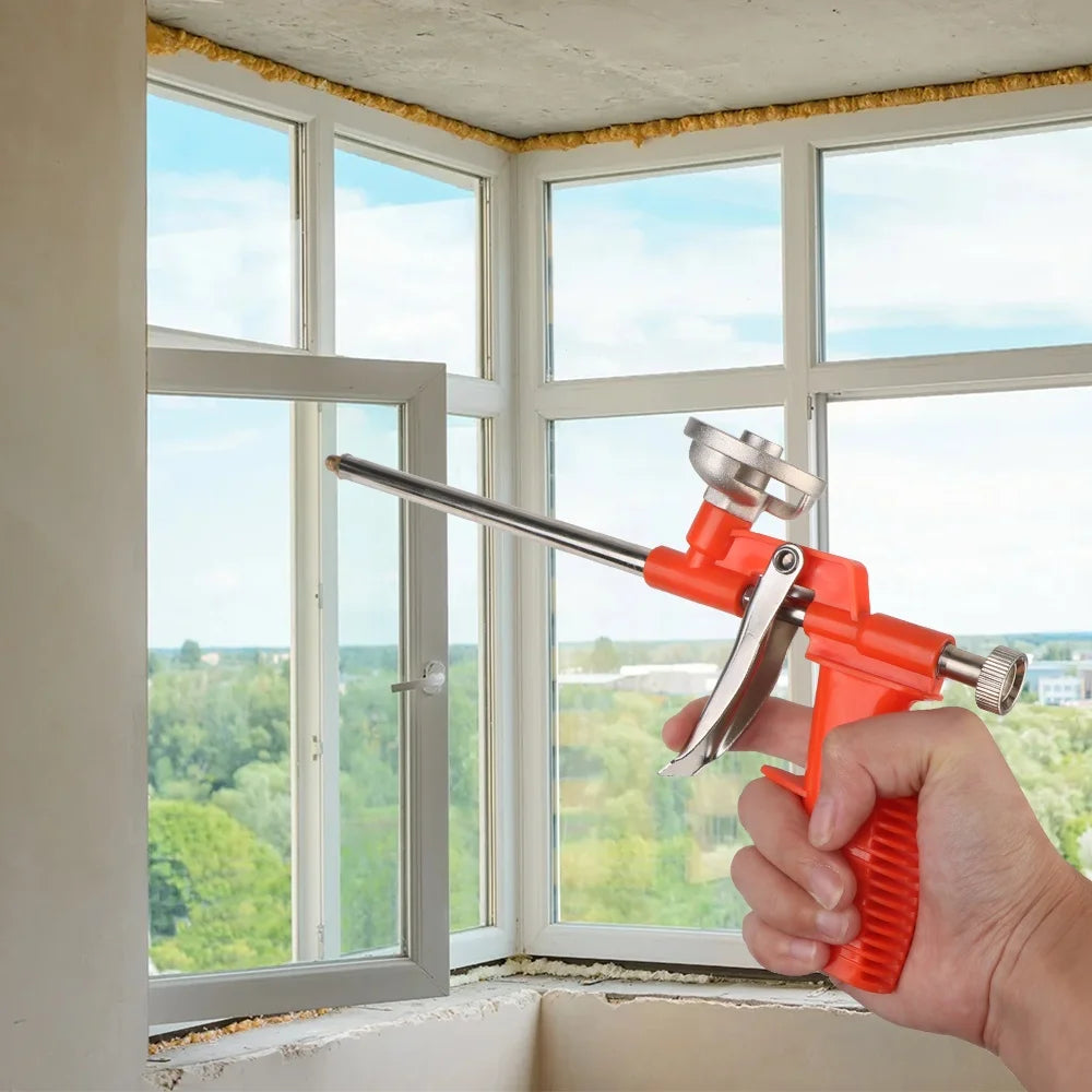 1pc Polyurethane Foam Agent Perfluorocarbon Foam Gun Manual Tool For House Renovat Expansion Foam Spray Gun Free Cleaning Oasis Select